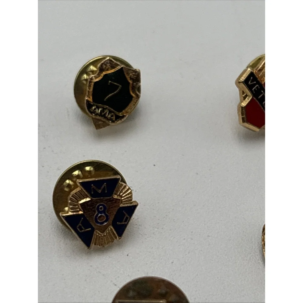 Vintage‎ AMA American Motorcycle Association Lapel Pins 50's 70's 80's Lot Of 12
